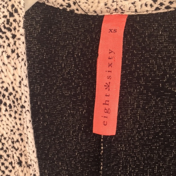 Eight Sixty Black and White Fitted Mini Dress - XS - Picture 3 of 6